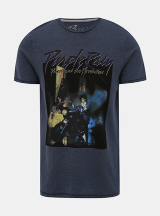 Tmavě modré tričko s potiskem Jack & Jones Brayden