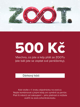 Vánoční elektronický poukaz na ZOOT v hodnotě 500 Kč
