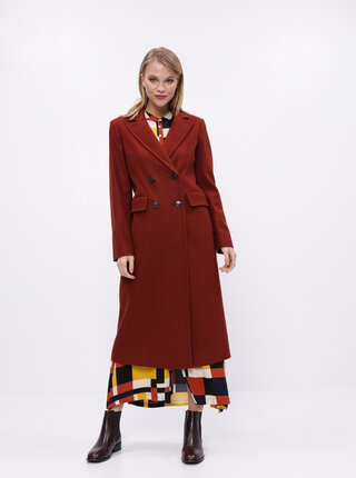 Hnedý kabát Dorothy Perkins