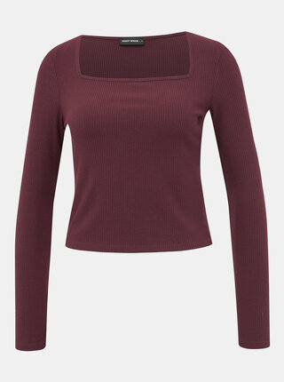 Vínový crop top TALLY WEiJL