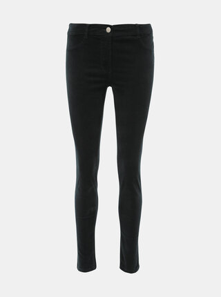 Tmavě zelené manšestrové kalhoty Dorothy Perkins