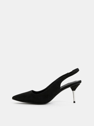 Černé lodičky v semišové úpravě Dorothy Perkins