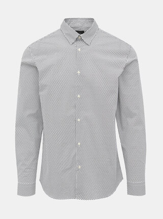 Biela vzorovaná slim fit košeľa Selected Homme Michigan