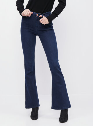 Tmavomodré flare fit rifle Dorothy Perkins Shape & Lift