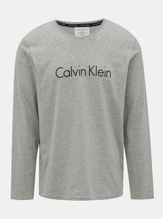 Světle šedé pánské tričko Calvin Klein Underwear