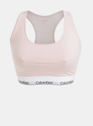Světle růžová podprsenka Calvin Klein Underwear