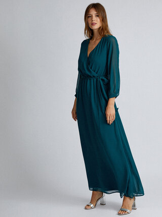 Petrolejové maxi šaty Dorothy Perkins