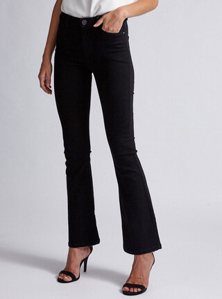 Černé flared fit džíny Dorothy Perkins Shape & Lift