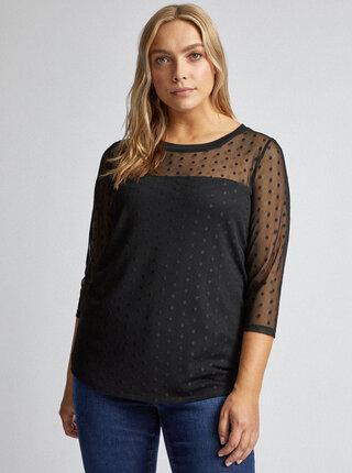 Čierny top Dorothy Perkins Curve