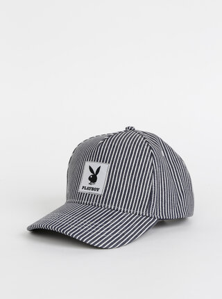 Tmavě modrá pruhovaná kšiltovka Jack & Jones Playboy