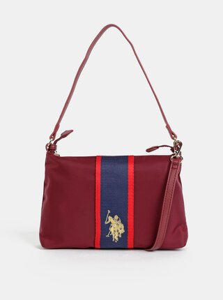 Vínová crossbody kabelka U.S. Polo Assn.