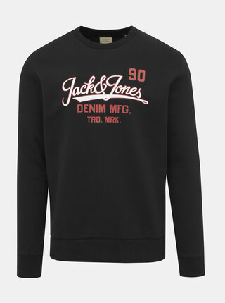 Čierna mikina s potlačou Jack & Jones