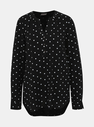 Dámská černá halenka s puntíky VERO MODA