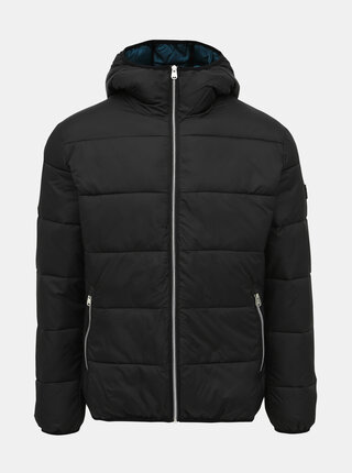 Čierna zimná bunda Jack & Jones Metalic