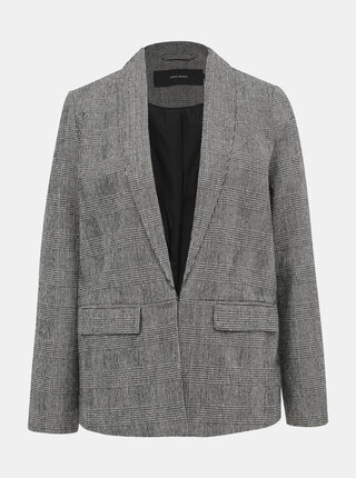 Šedé kockované sako VERO MODA Ellen