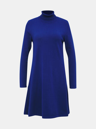 Modré svetrové šaty VERO MODA Happy