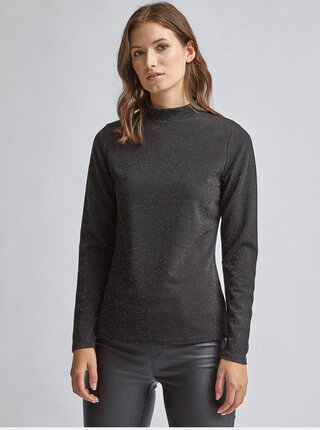 Čierny trblietavý top Dorothy Perkins