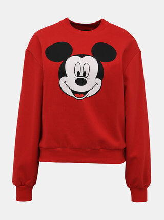 Červená mikina s potiskem TALLY WEiJL Disney Mickey