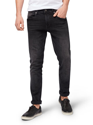 Tmavě šedé pánské skinny fit džíny Tom Tailor Denim