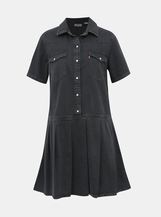 Černé džínové košilové šaty Levi's®