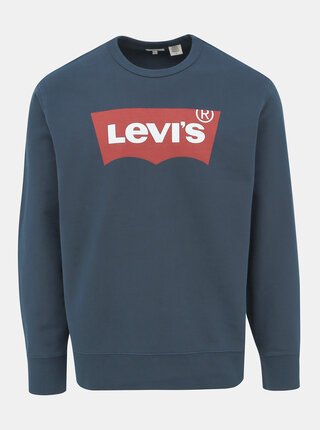 Tmavomodrá pánska mikina s potlačou Levi's