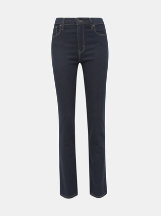 Tmavě modré dámské straight fit džíny Levi's 724