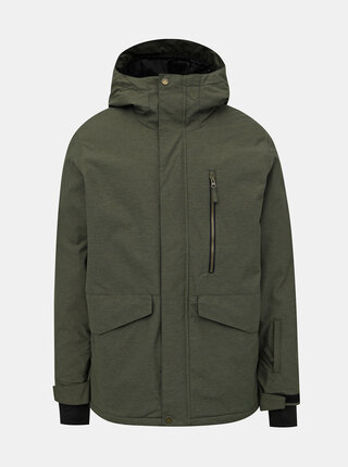 Khaki zimní funkční bunda Quiksilver Mission