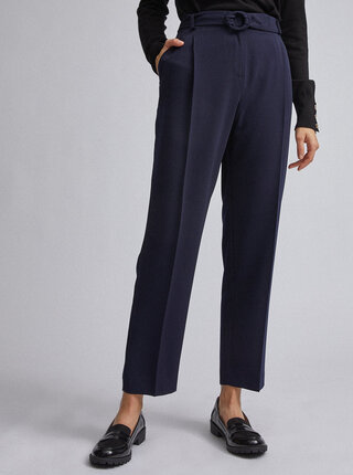 Tmavomodré tapered fit nohavice Dorothy Perkins