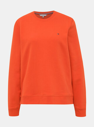 Červená dámská basic mikina Tommy Hilfiger