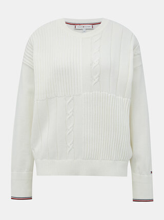 Bílý dámský svetr Tommy Hilfiger