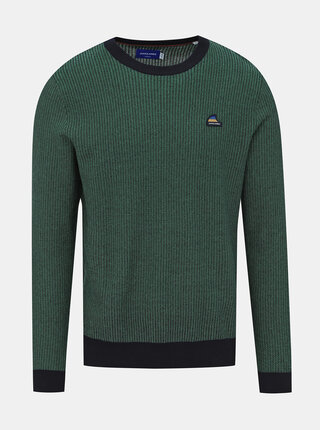 Zelený vzorovaný svetr Jack & Jones Neil