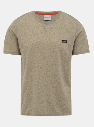 Béžové tričko Jack & Jones Kaiden