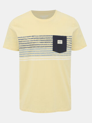 Žluté tričko s potiskem Jack & Jones Langley
