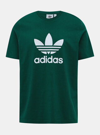 Tmavě zelené pánské tričko adidas Originals Trefoil