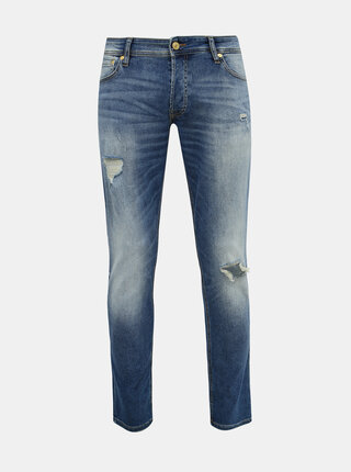 Modré slim fit džíny Jack & Jones Glenn