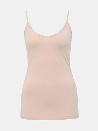 Rúžové basic tielko VERO MODA Maxi my