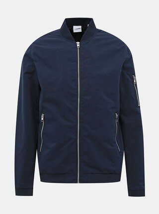 Tmavomodrý vodeodpudivý bomber Jack & Jones Rush