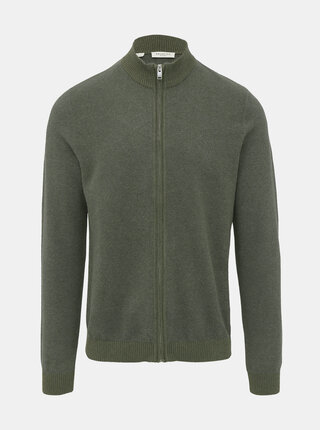Khaki svetr na zip Selected Homme Fernando