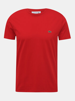 Červené pánské basic tričko Lacoste