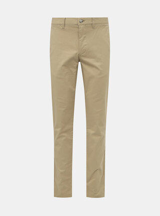 Béžové pánske chino nohavice Lacoste