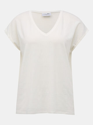 Bílé basic tričko VERO MODA AWARE Ava