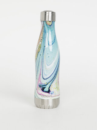 Modrá vzorovaná láhev GLACIAL Fantasy 400 ml