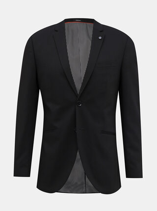 Černé oblekové slim fit sako Jack & Jones Vincent