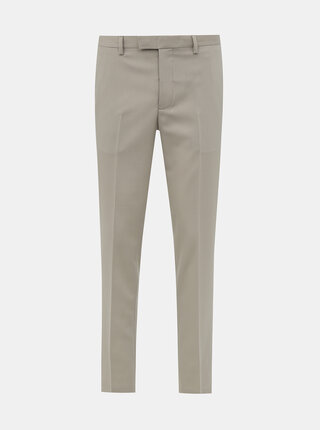 Béžové oblekové slim fit nohavice Jack & Jones VIncent