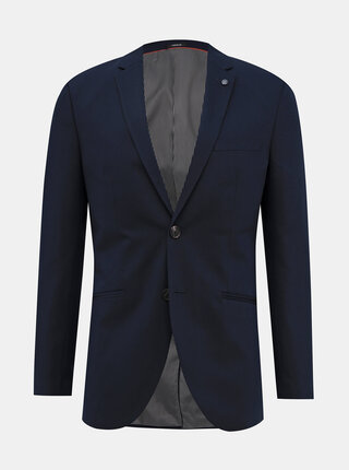 Tmavomodré oblekové slim fit sako Jack & Jones Vincent