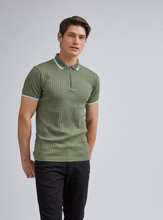 Zelené polo tričko Burton Menswear London