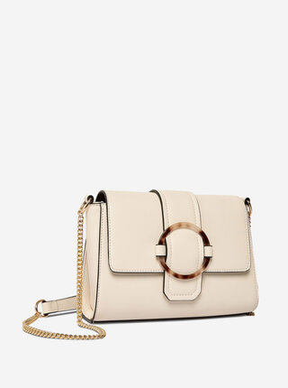 Krémová crossbody kabelka Dorothy Perkins