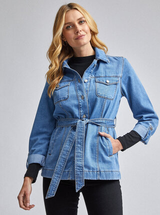 Modrá džínová bunda Dorothy Perkins