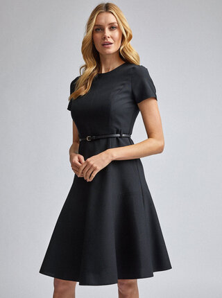 Čierne šaty Dorothy Perkins Fit & Flare