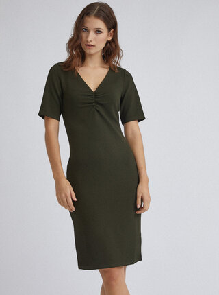 Tmavě zelené pouzdrové šaty Dorothy Perkins